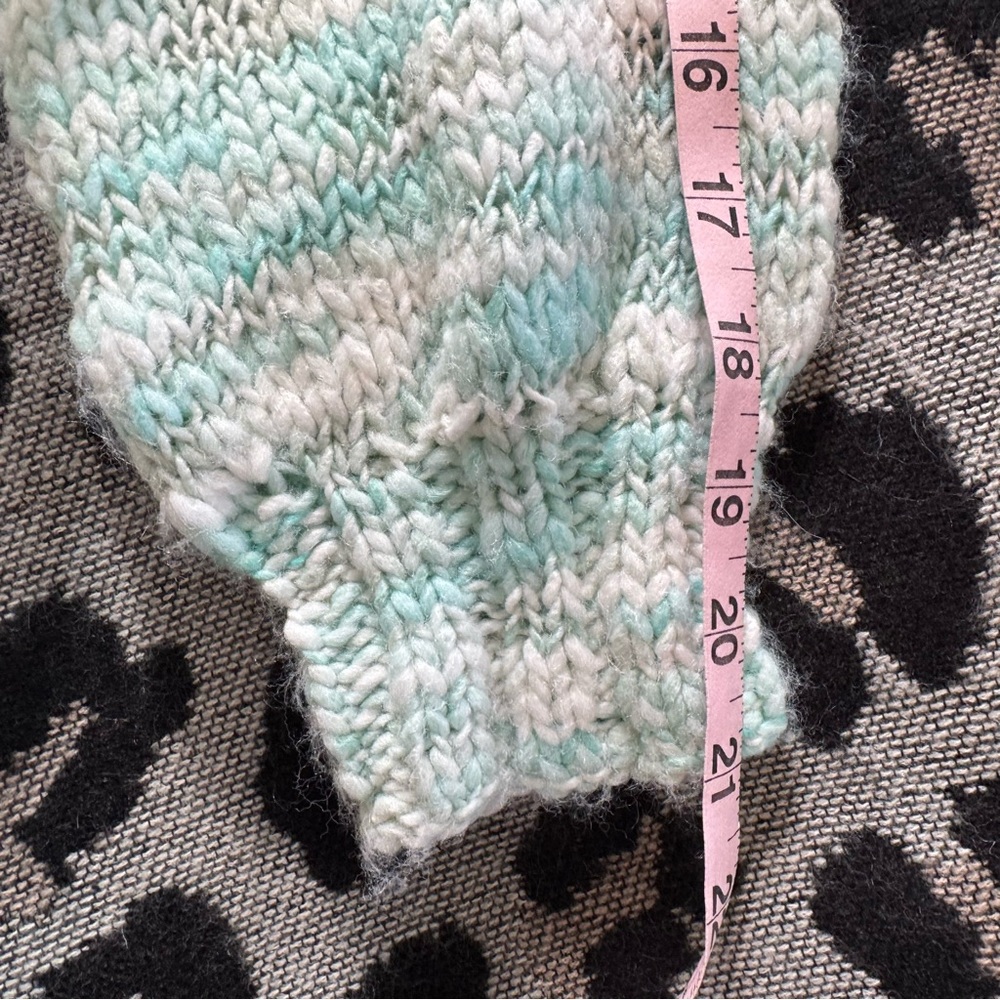 Wild Fable Cropped Chunky Cardigan Mint Green Space Dye Knit S Soft Sweater - Picture 10 of 10